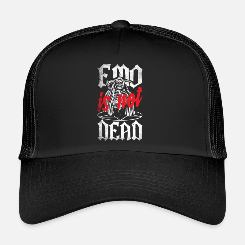 Emoticon Emo n’est pas mort Esthétique Emocore Casquette trucker 