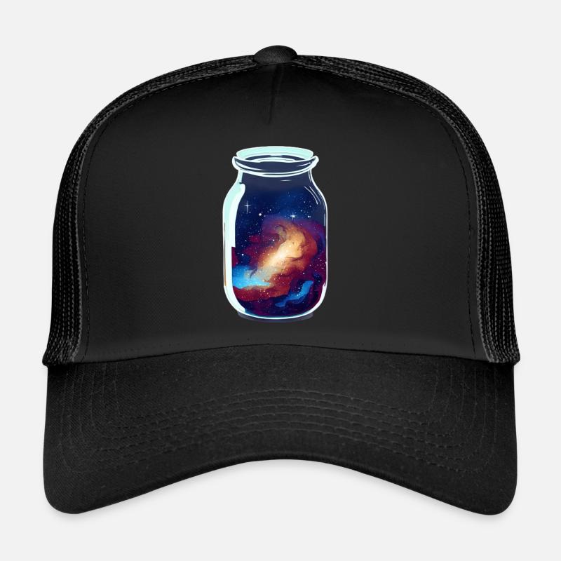 Raum in einem Glas eingeschlossen Trucker Cap