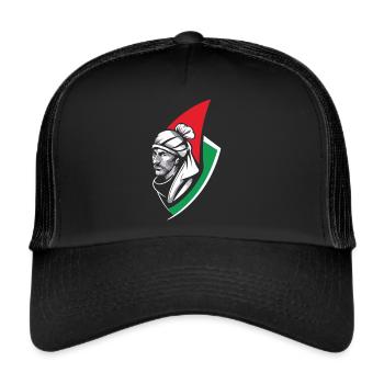 Fierté de Palestine - Des armoiries pour l’avenir - Casquette trucker  - noir/noir - Devant