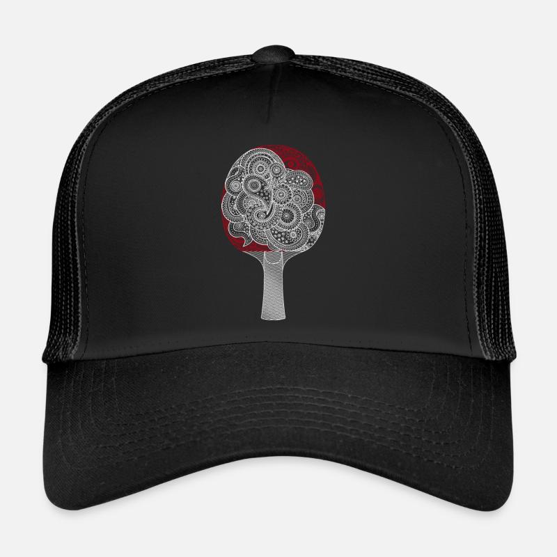 Tischtennisschläger - Trucker Cap - Schwarz/Schwarz