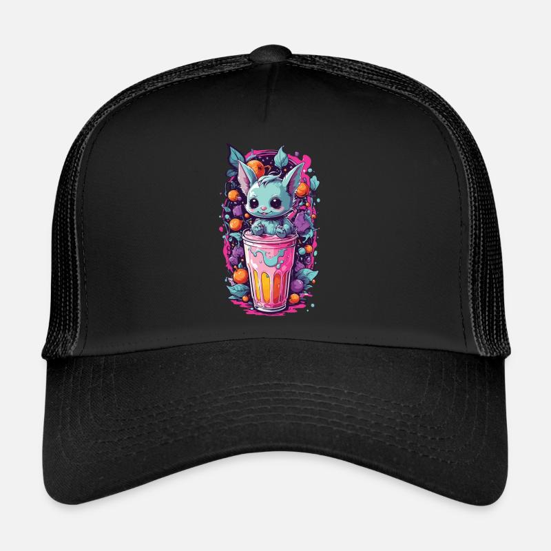 Kawaii Gothic Candy Goth Monster Pastel Design Trucker Cap