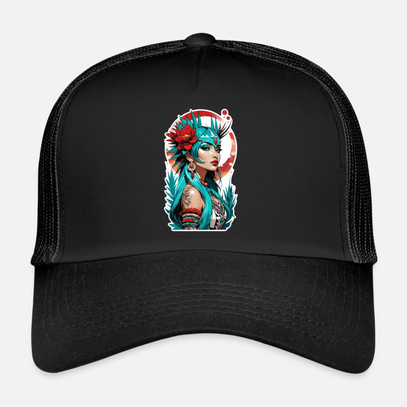 princesse indienne - aztek Casquette trucker 
