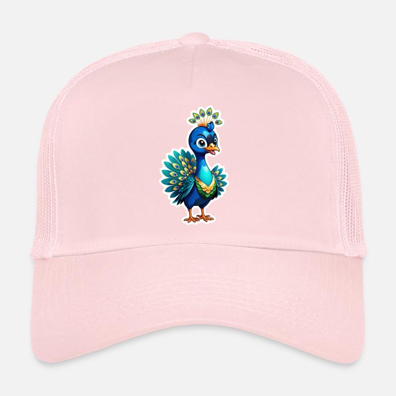 mignon petit paon Casquette trucker 