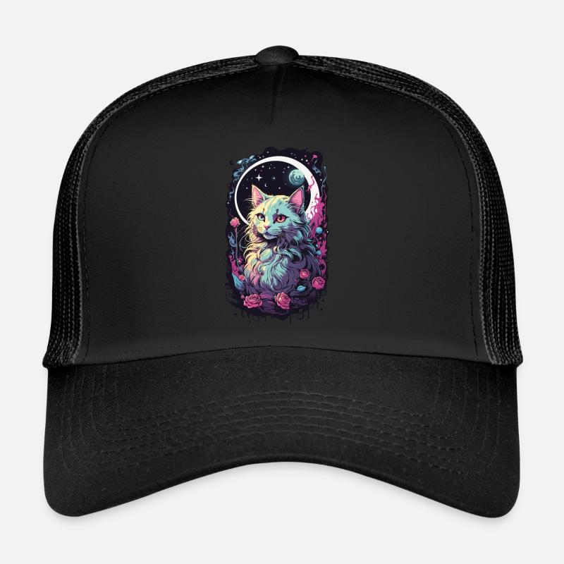Magical Gothic Pastel Cat - E-Kids Style Trucker Cap