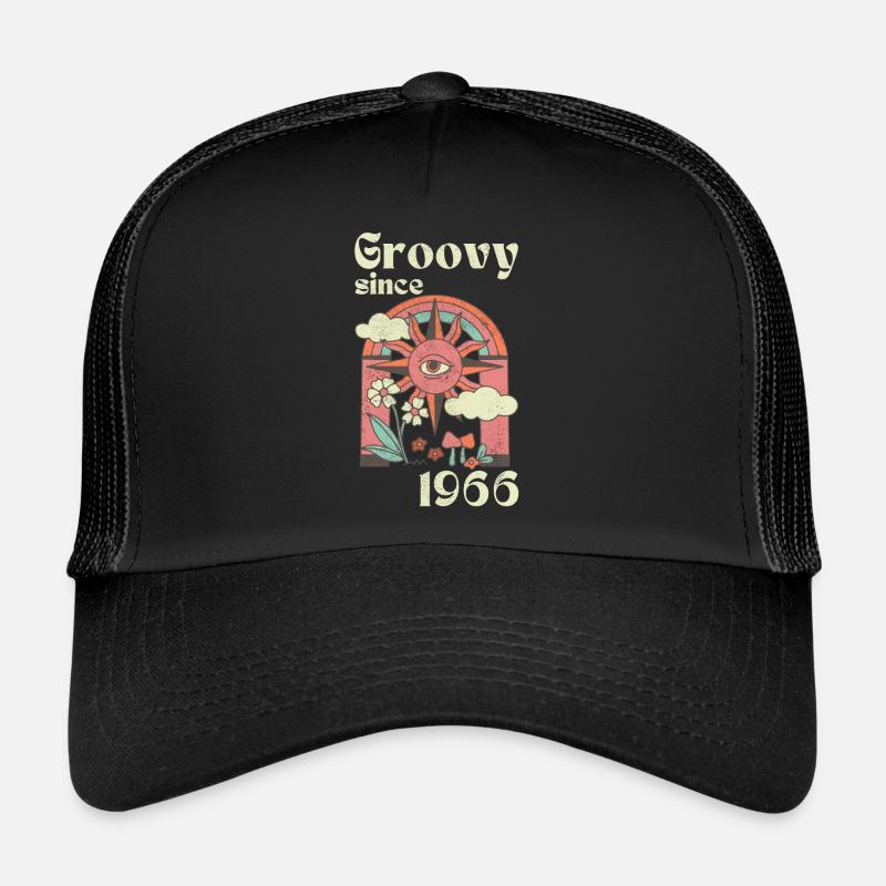 Groovy depuis 1966 avec des graphismes rétro Casquette trucker 