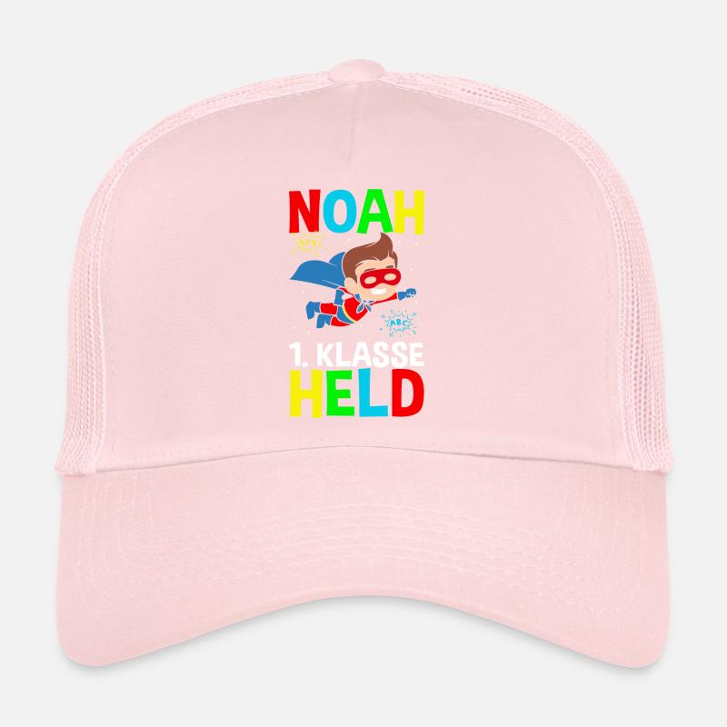 Schoolchild Noah 1st Grade Hero Trucker Cap