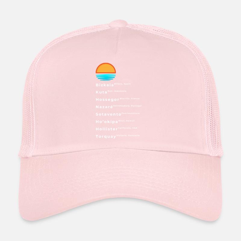 Liste des spots de surf populaires Casquette trucker 