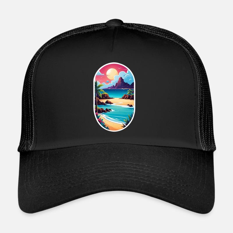 Strandurlaub Sonne Meer Trucker Cap