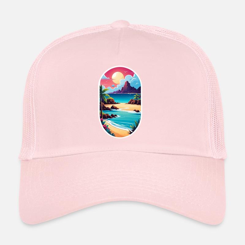 plage vacances soleil mer Casquette trucker 