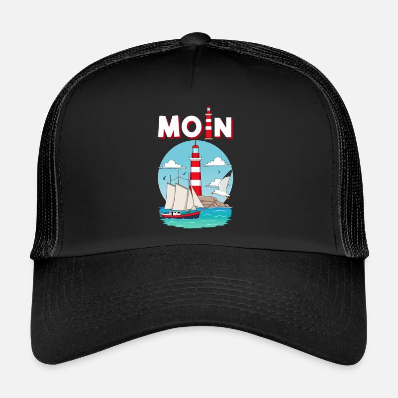 Moin Möwe Lighthouse Northern Germany Trucker Cap
