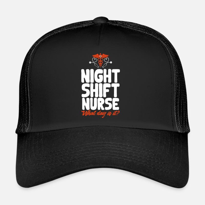 Infirmière de nuit Casquette trucker 