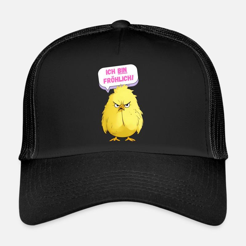 Poulet - Je suis joyeux Casquette trucker 
