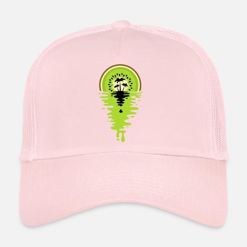 Sunset Kiwi juice Trucker Cap