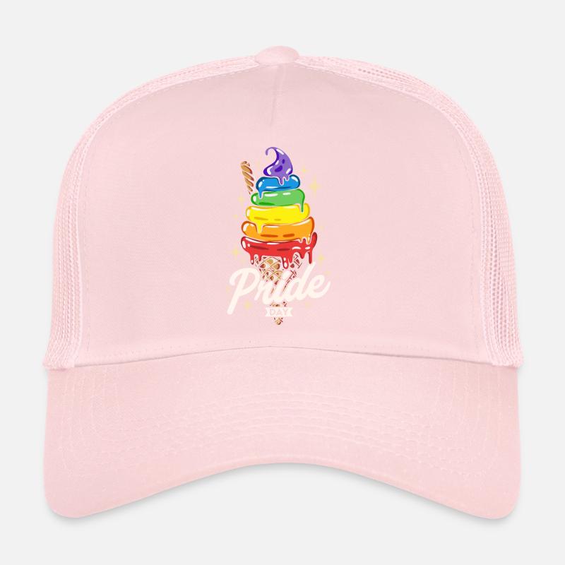 Rainbow Ice Cream Pride Trucker Cap