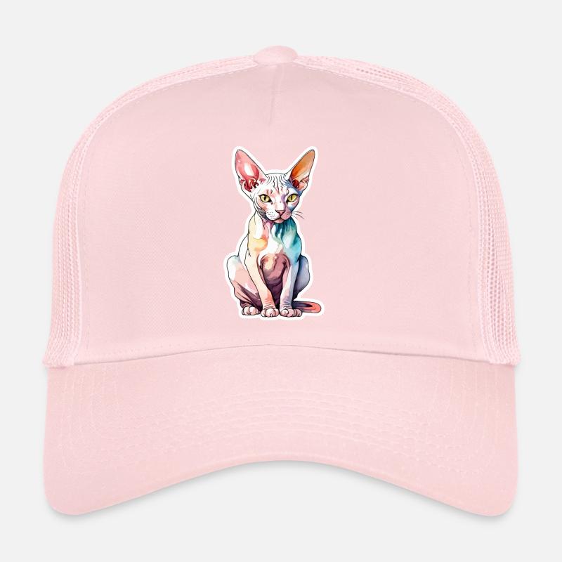 Sphynx Cat Watercolors Trucker Cap