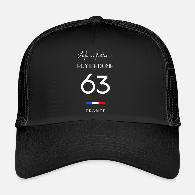 Leben in PUY-DE-DÔME Nummer 63 Bas-Pays d'Auvergne Trucker Cap