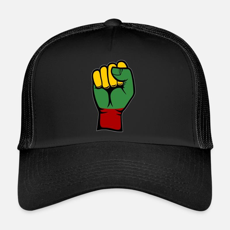 Poing du drapeau de la Lituanie Casquette trucker 