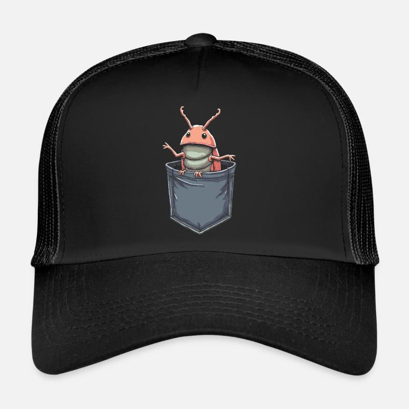 Pill Bug Graphic for Entomologist Insect Rollie Po Trucker Cap
