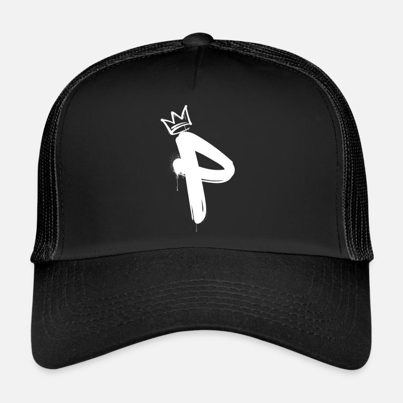 P - Trucker Cap - black/black