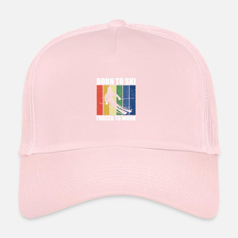 Né pour skier Casquette trucker 