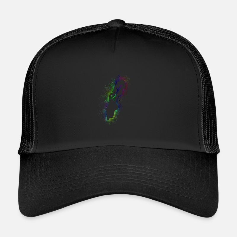 Schweden - Trucker Cap - Schwarz/Schwarz