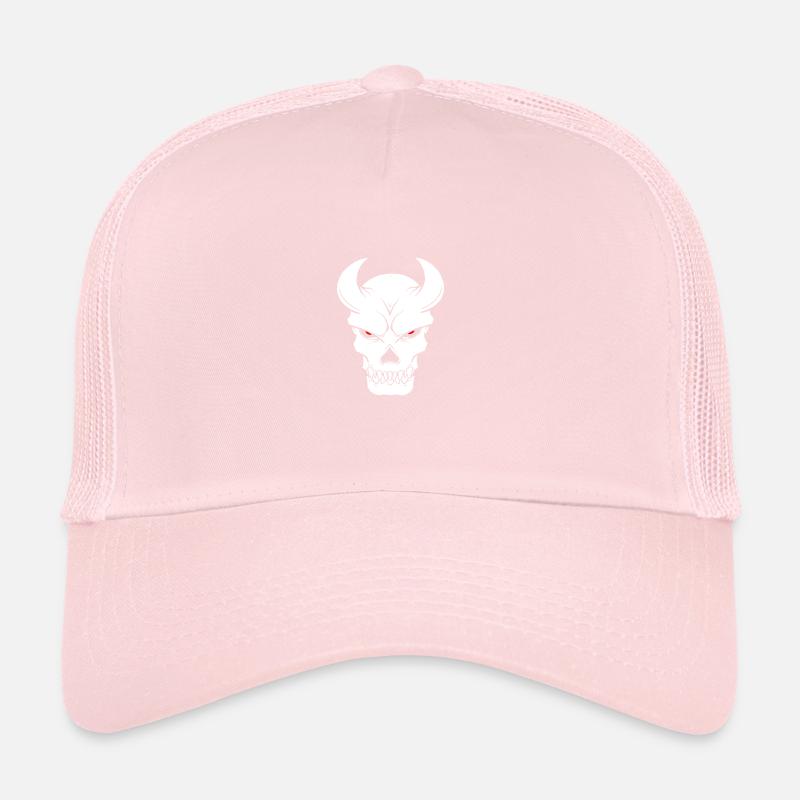 Devil Skull Skull Satan Horns Trucker Cap