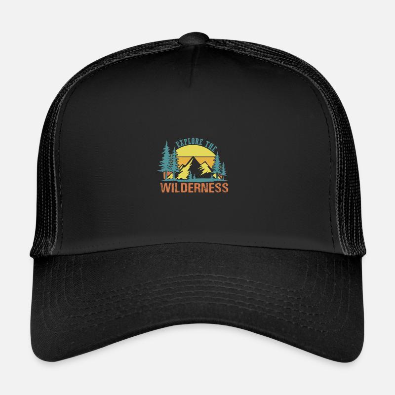Explore The Wilderness - Trucker Cap - black/black