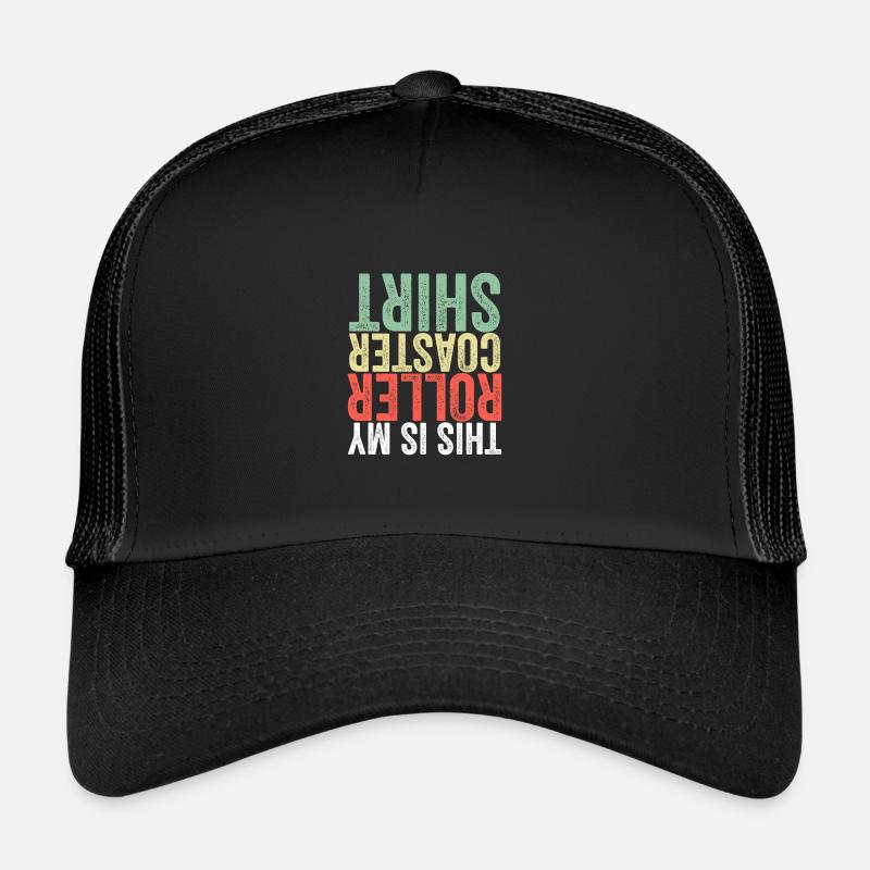 Achterbahn Freak Riding Shirt Freizeitpark Coaster Trucker Cap