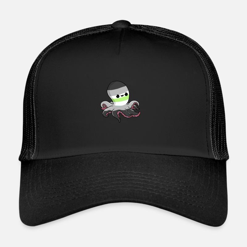 Agender Oktopus Agender Pride Trucker Cap