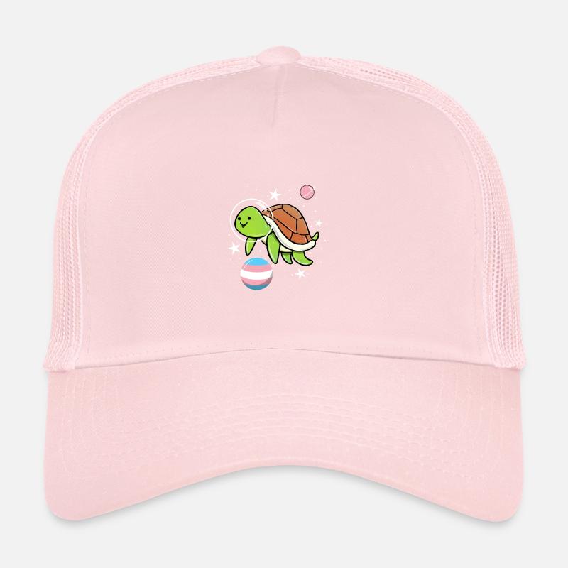 Schildkröte Astronaut Trans Pride Trucker Cap
