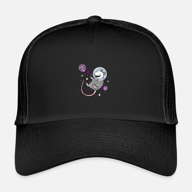 Opossum asexué dans Space Ace Pride Casquette trucker 