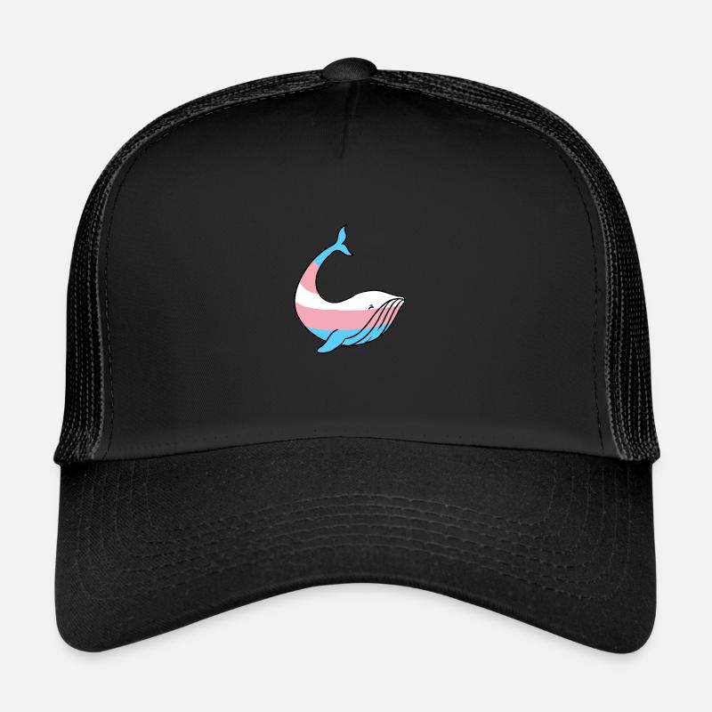 Fierté Whale Trans Casquette trucker 