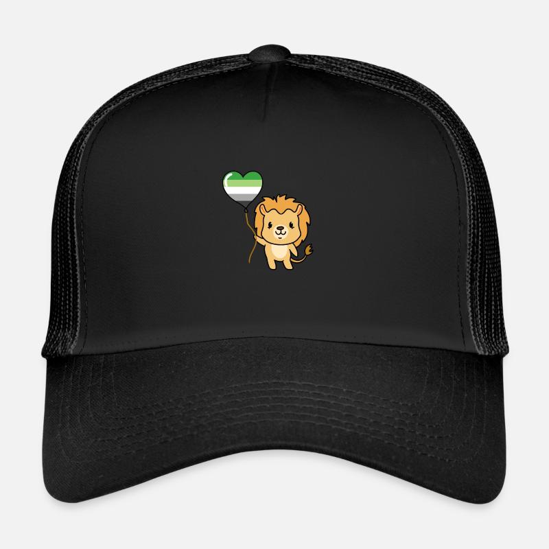Lion Balloon Aromantic Pride Trucker Cap
