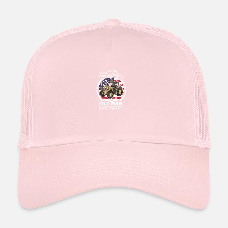 Never Underestimate An Old Man With A Tractor - Fu Trucker Cap