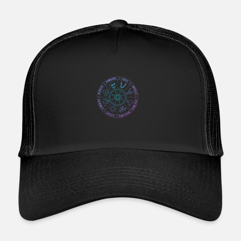 Wicca Calender pastel grunge Gothic Trucker Cap