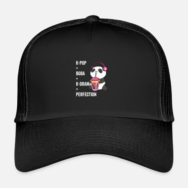 Boba Bubble Tea K-Drama Perfection K-Po coréen Casquette trucker 