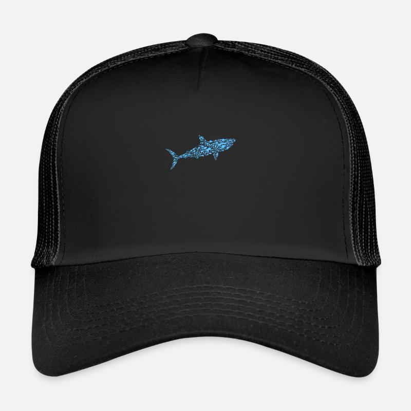 Taucher Creative Shark Scuba Divers - Trucker Cap - Schwarz/Schwarz