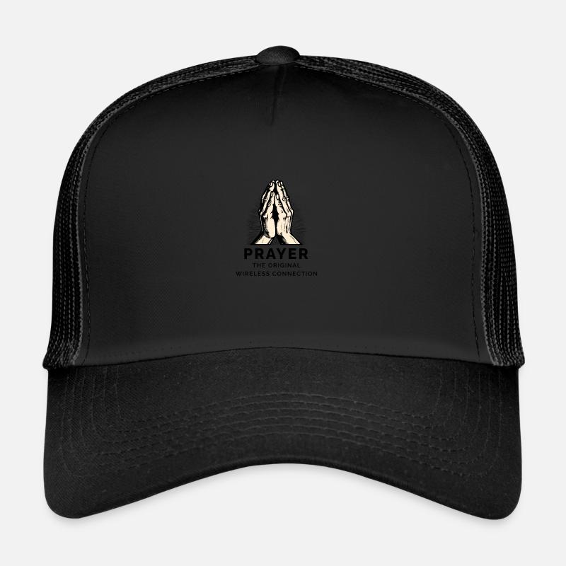 Prayer Hands Faith Wireless Connection Trucker Cap