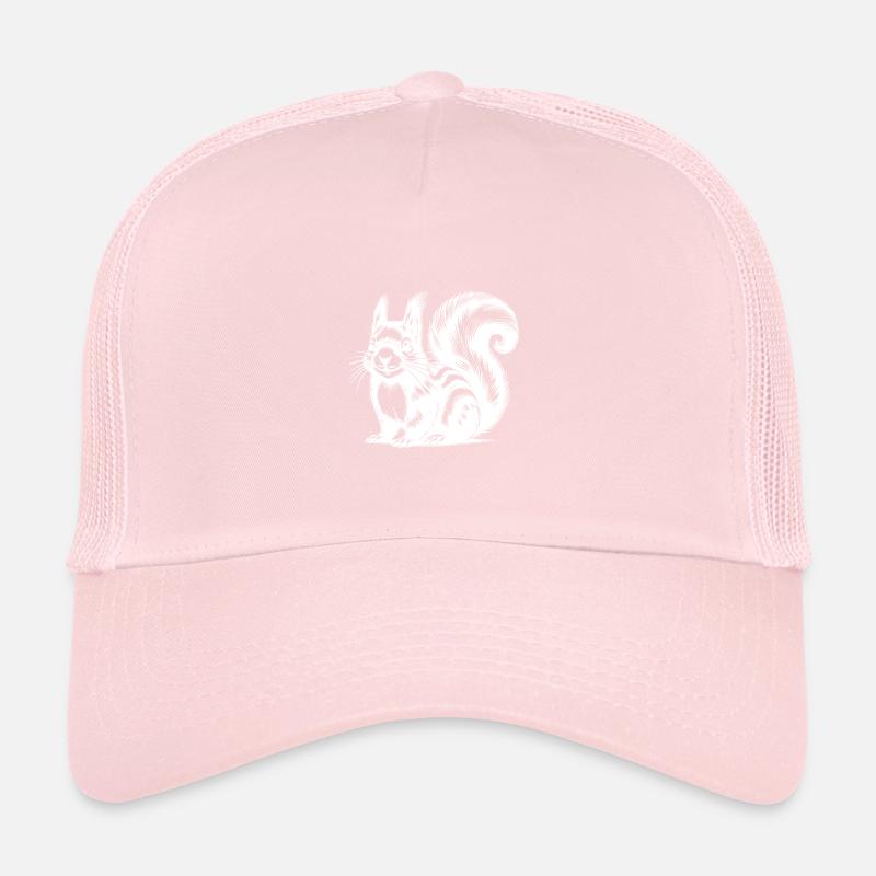 Realistic Squirrel Tattoo Drawing Trucker Cap