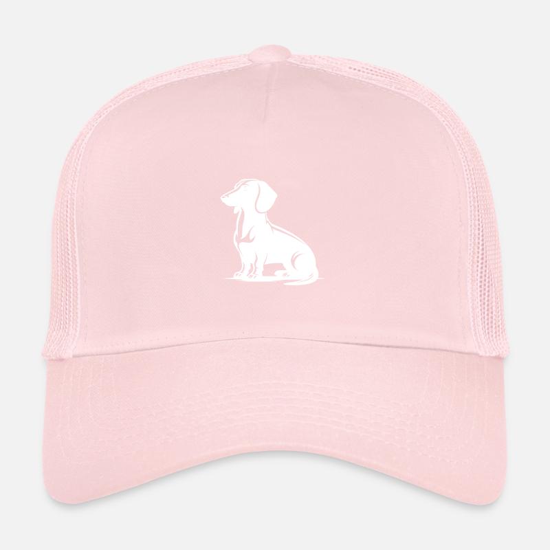 Teckel loyal Silhouette de chien de chasse élégant Casquette trucker 
