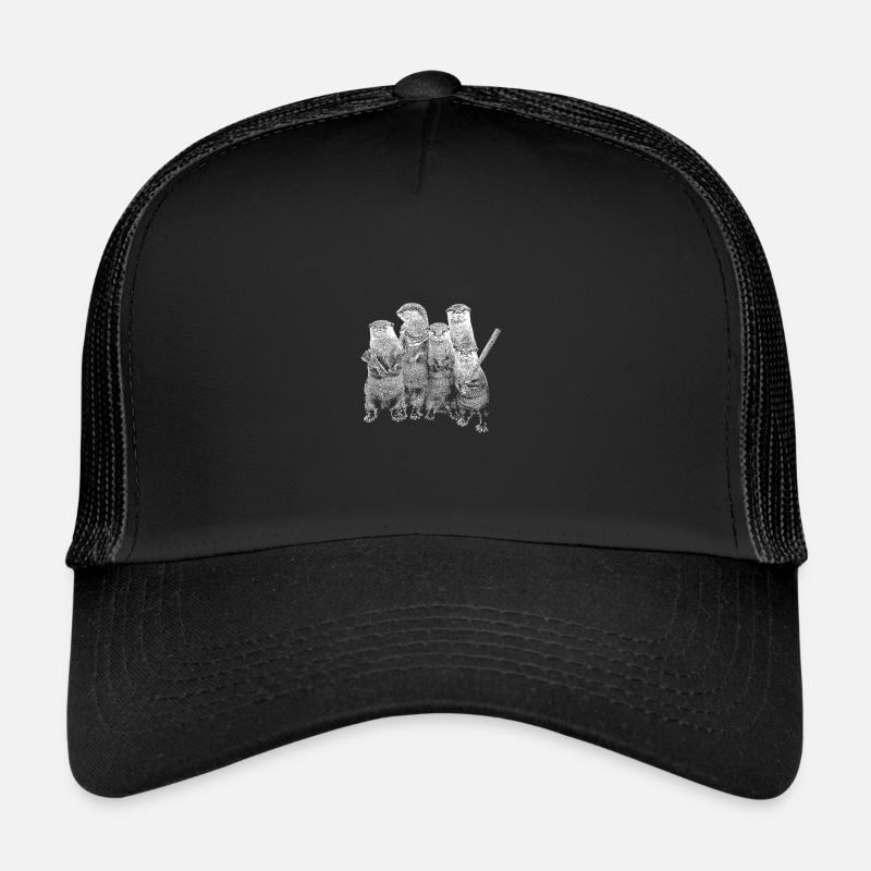 OtterBande 1 # - Trucker Cap - black/black