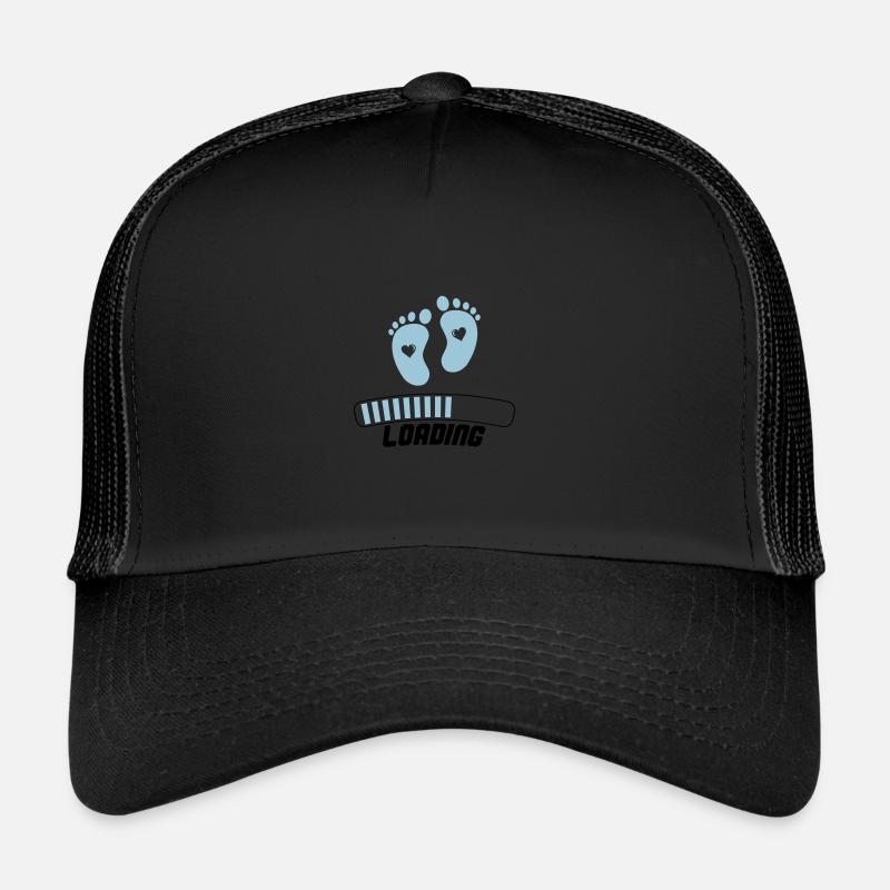 baby loading 002 - Trucker Cap - Schwarz/Schwarz