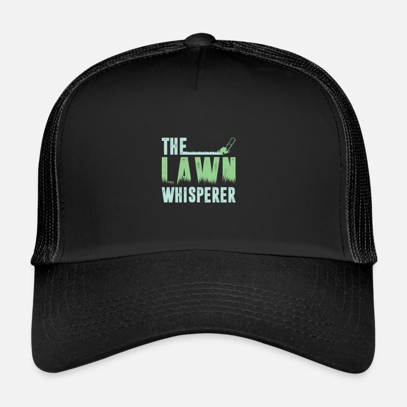 Funny Lawn Mowing The Lawn Whisperer Casquette trucker 