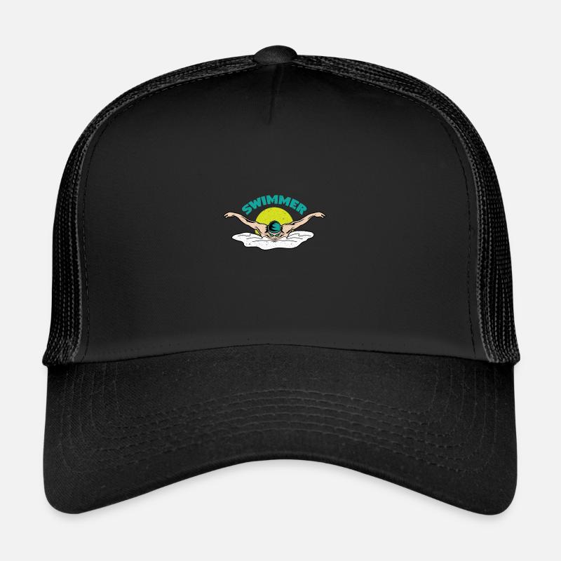 Schwimmer Schwimmen 50 Meter Bahn Trucker Cap