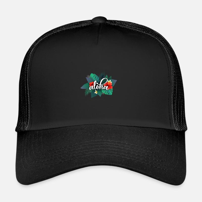 Hawaii aloha fleurs tropicales tropicales Casquette trucker 