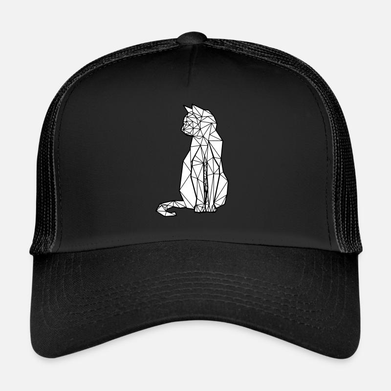 ORIGAMI CAT - Trucker Cap - Schwarz/Schwarz