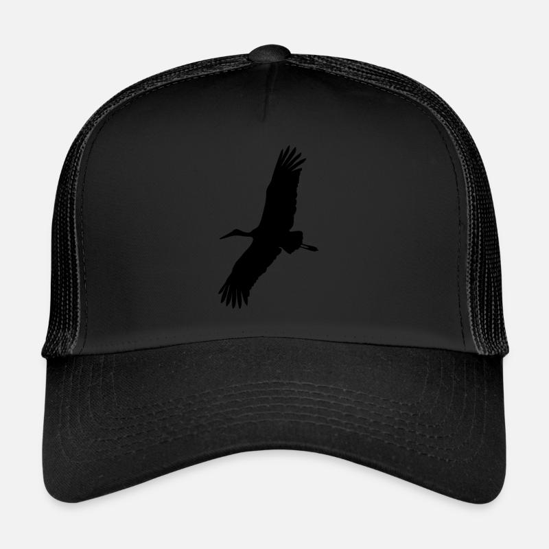cigogne - Casquette trucker  - noir/noir
