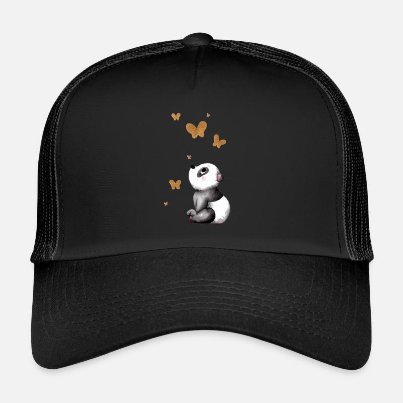 Rêver de panda de dessin animé Casquette trucker 