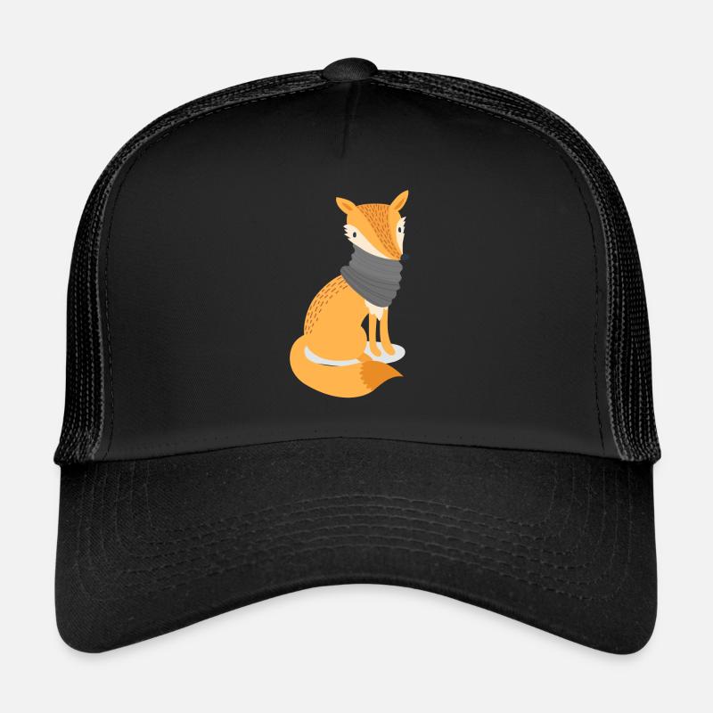 Fuchs mit Schal Trucker Cap