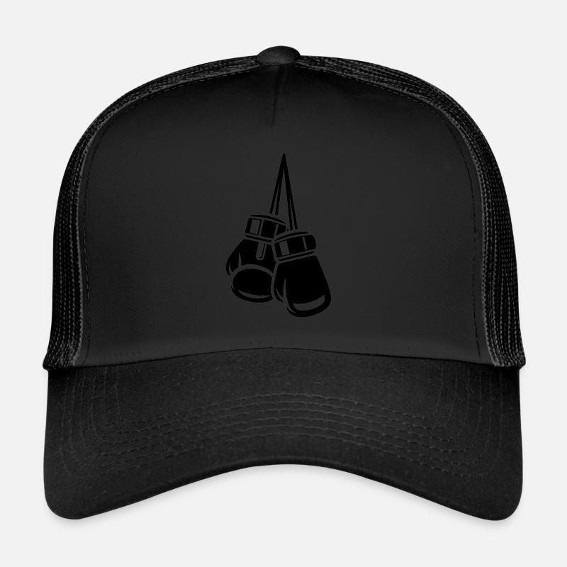 boxe - Casquette trucker  - noir/noir
